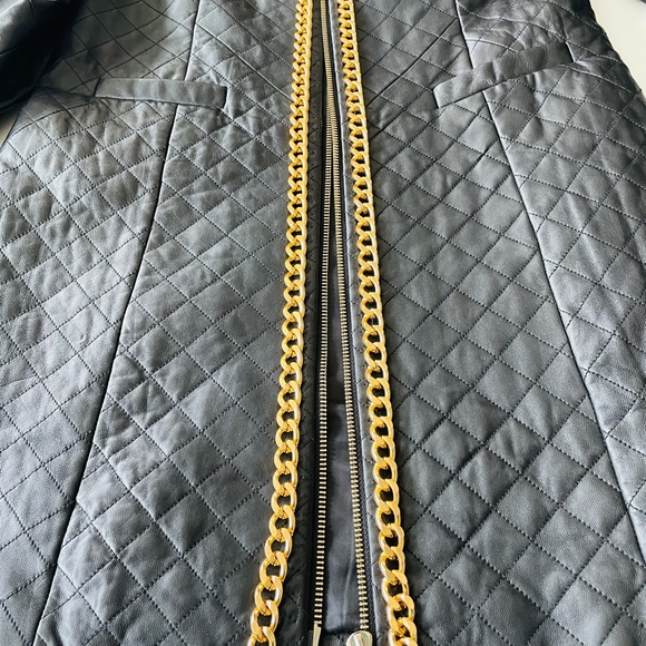 NWT Lambskin Quilted Leather Car Coat - Picture 10 of 12